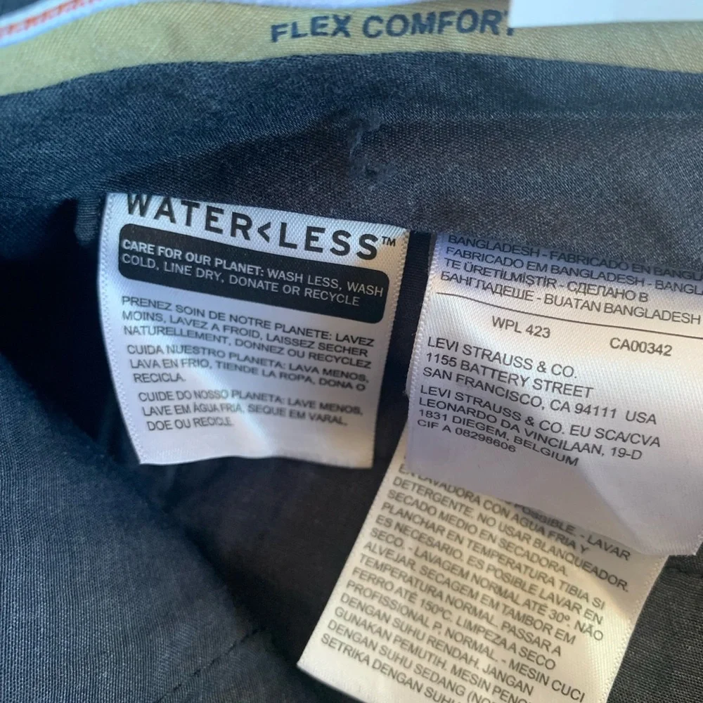 Dockers Signature Khaki Straight Pleated Cotton‎ Men’s 38x34” Stretch Blue  NWT